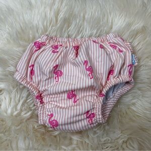 3/$10 Iplay Flamingo Swim Girl Diaper UPF 50+ Sz 6-12 Months 18-22 lbs